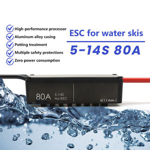 80A 5-14S Waterproof Plastic Brushless ESC Speed <b>Controller</b> For RC Drone <b>Boat</b> Water Skis Marine Model Motor Spare Components - Product Image 6