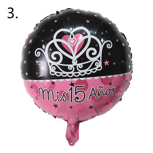 Globo de Aluminio de 18 Pulgadas con Forma de Estrella Rosa para Decoración de Fiesta de Quince Años, Mis Quince - Product Image 3