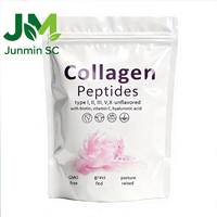 Poudre de peptides de collagène multi-sources, nourrie à l'herbe, avec biotine et vitamine C pour la beauté de la peau et le soutien articulaire, 110g, végétalien pour adultes