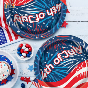 Xieli Juego De Vajilla De Suministros Para Fiestas Patrióticas Vajilla De Fiesta Para La Celebración Del <span class=keywords><strong>4</strong></span> De <span class=keywords><strong>Julio</strong></span> - Product Image 3