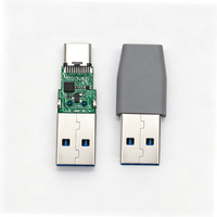 Adaptador USB 3.1 Tipo A Macho a Tipo C Hembra, Compatible con Transmisión de Datos de 10G