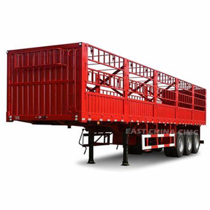 Semirremolque de 3 Ejes Nuevo en Venta, Semirremolque de Carga a Granel con Valla, Semirremolque de Almacén de 80T - Product Image 5