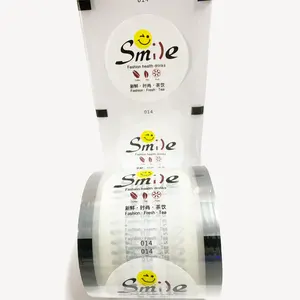Logo personnalisable Tasse à thé au lait Tasse en plastique PP avec <span class=keywords><strong>film</strong></span> d'étanchéité pour boissons - Product Image 2