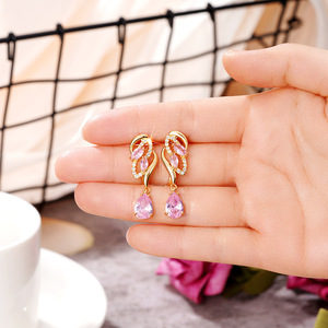 Orecchini Pendenti a Goccia Rosa Dolce per Donne, Eleganti Accessori per Orecchie da Indossare Quotidianamente, per Outfit Casual e Regalo - Product Image 5