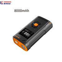 Démarreur de batterie de voiture 1200A économique avec gonfleur de pneus, batterie externe, coque ignifuge, écran 3,2 pouces, lumière LED, anti-étincelles