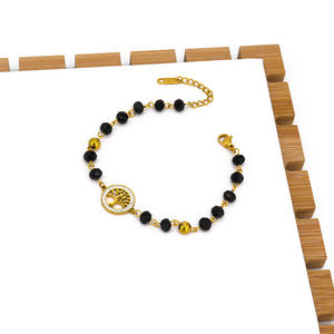 <span class=keywords><strong>Rosario</strong></span> di cristallo impermeabile 316L in acciaio inox bracciali gioielli <span class=keywords><strong>albero</strong></span> della vita naturale di cristallo pietra bracciali per le donne - Product Image 3