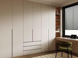 Armoire de rangement moderne pour chambre à coucher de maison vestiaire sectionnel avec armoire latérale armoire en bois - Product Image 3