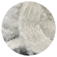Fibre de polyester creuse siliconée 15D*64mm à ondulation bidimensionnelle (PSF) pour filage et rembourrage, recyclable