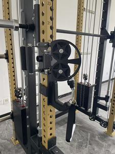 Rack de Pesas Multifuncional Comercial con <span class=keywords><strong>Barra</strong></span> Guía de 19 mm y Poleas de Aluminio de 90 mm - Product Image 4