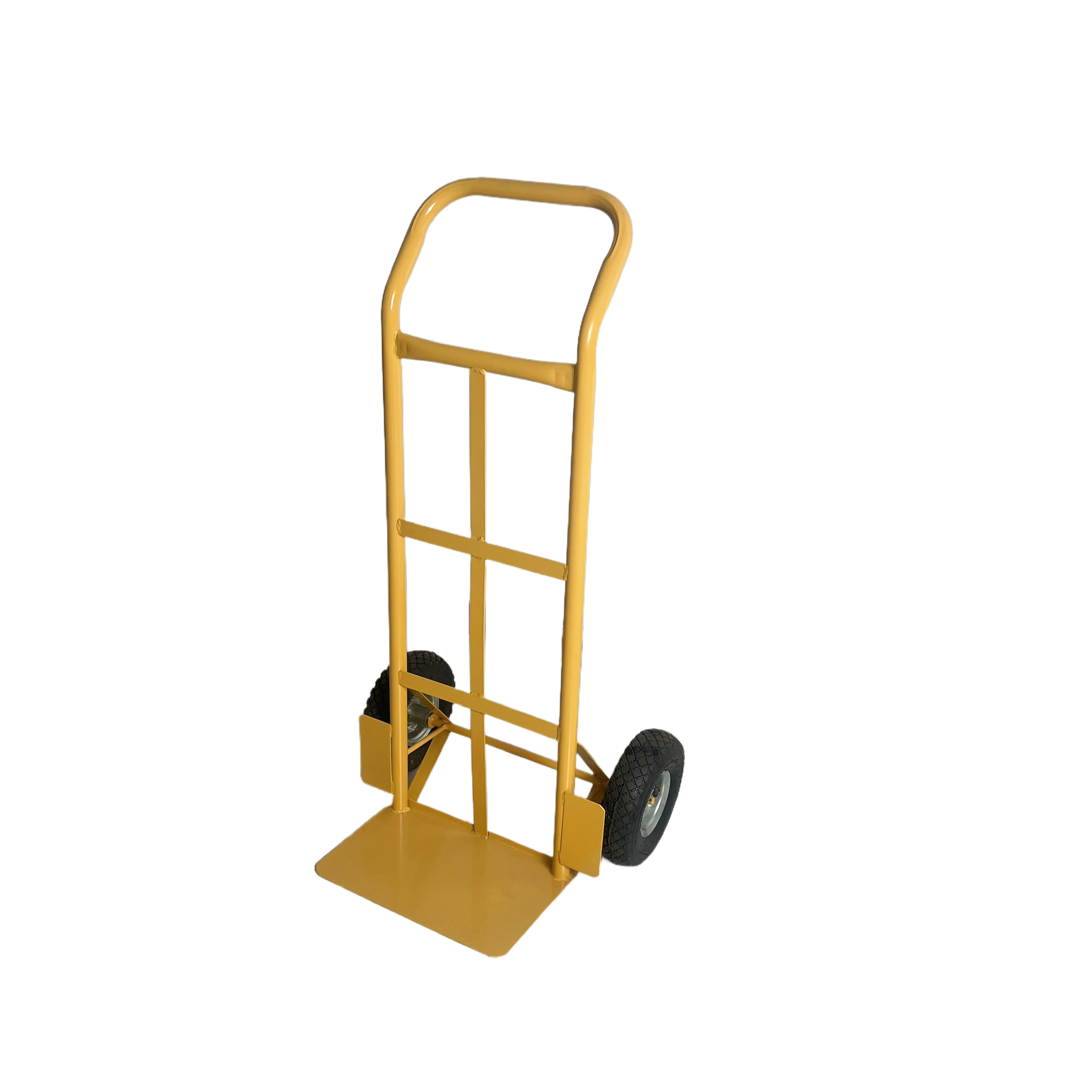 Industrial Steel Platform Two-Wheel Foldable Stackable Hand Trolley with 200kg Load Capacity Portable for Shopping & Storage