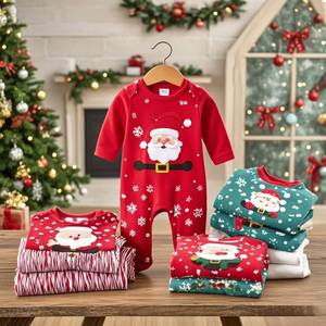 Conjunto de Ropa Orgánica para Bebé Unisex con Diseño Personalizado, Mi <span class=keywords><strong>Primera</strong></span> Navidad, Manga Larga, para Recién Nacidos de 0 a 3 Meses, para Niños y Niñas - Product Image 4
