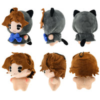 Porte-clés Poupées K-Pop Personnalisées en Peluche Douce de Haute Qualité, Remplissage Coton PP, Broderie Fille, Vêtements Détachables, Unisexe
