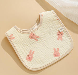 Giá Rẻ Dễ Thương Thiết Kế Cho Sự Lựa Chọn 100% Muslin Cotton 3 Lớp Không Thấm Nước Bé Yếm - Product Image 4