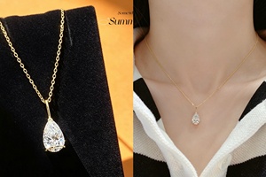 จี้เพชรแล็บโกรว์ 1 กะรัต D VVS ทองคำแท้ 18K คุณภาพระดับเฮียร์ลูม ยี่ห้อซินฟลาย รุ่นคัสตอม AU750 ของขวัญเครื่องประดับชั้นดี พร้อมใบรับรอง IGI+NGTC - Product Image 3