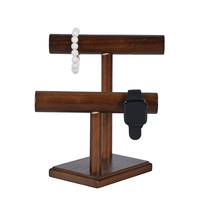 Vente chaude en bois massif bijoux bracelet présentoir détachable librement assemblé bracelet affichage accessoires