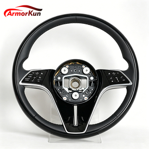 Volante de 3 radios con imitación de madera para personalización de lujo para W205 W212 W213 W221 C <span class=keywords><strong>E</strong></span> B <span class=keywords><strong>300</strong></span> para A45 CLA45 C63 GLE <span class=keywords><strong>GLC</strong></span> - Product Image 1
