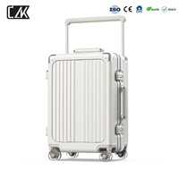 Valise OEM ODM, Sacs pour ordinateur portable, Sac à roulettes, Sac de voyage, Double ouverture, Bordure en aluminium, Barre de traction large, Transparente, Silencieuse, Bagage cabine