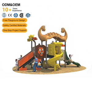 Ensemble de jeux d'extérieur commercial en plastique pour enfants, avec toboggan, sur le thème du zoo, pour écoles, aires de jeux, parcs et garderies, pour l'éveil STEM - Product Image 4
