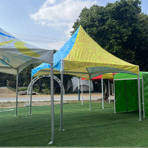 Carpa de Tela para Fiestas al Aire Libre de <span class=keywords><strong>3x3</strong></span> 10x10, Gazebo Permanente con Techo Transparente, Carpa Árabe para Eventos, Uso en Casa y Hoteles - Product Image 6