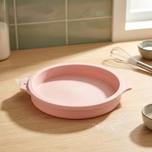 Ensemble de moules à gâteau en silicone rose de 5 tailles, moule à pâtisserie rond antiadhésif avec poignées pour accessoires de cuisson, pâtisserie maison et desserts DIY - Product Image 4