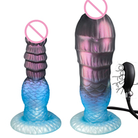 Grand gode réaliste gonflable en silicone Jouet sexuel extraterrestre monstre fantastique pour femme avec ventouse