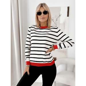 Pull rayé multicolore taille S pour femme – Tenue décontractée - Product Image 1