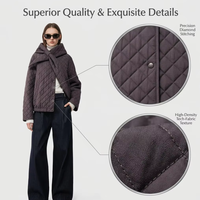 Doudoune courte d'hiver pour femme, tendance, imperméable, écologique, en tissu tissé, avec capuche, 100g-150g, fermetures éclair décoratives