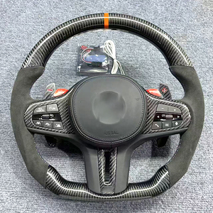 Volante LED de fibra de carbono para <span class=keywords><strong>BMW</strong></span> M2 M3 M4 G30 G32 G34 G36 G20 G21 G22 G23 G26 G80 G81 G87 2020 2021 2022 2023 2024 - Product Image 6