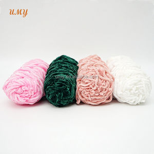 Fil A Crocheter Hilos de ganchillo Poliéster <span class=keywords><strong>Chenille</strong></span> Hilo de terciopelo Hilo de ganchillo <span class=keywords><strong>Lana</strong></span> al por mayor a granel para tejer y accesorios - Product Image 6