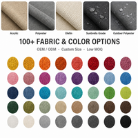 Coussins de chaise en mousse pleine noire et blanche pour l'extérieur, patio, salon, imperméables, amovibles, lavables, durables, toutes saisons