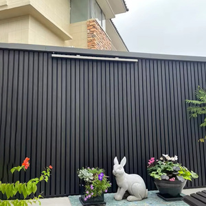 Gỗ màu hiện đại không thấm nước & chống cháy WPC bên ngoài bức tường Ốp cho nhà mặt tiền - Product Image 3