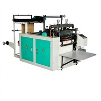 Machine de fabrication de sacs à fond double ligne, machine de fabrication automatique de sacs en plastique et en nylon pour le shopping