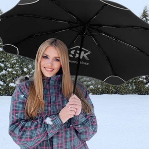 Professionals Ultra Lightweight Mini Sturdy Metal <b>Frame</b> Manual Umbrella Auto Close Portable Folding Designed for Business - Product Image 4