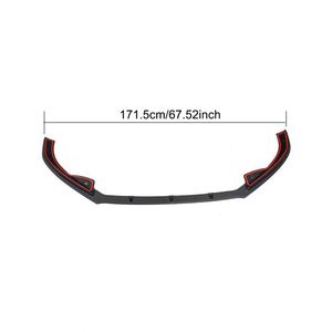 Unpainted สีดำด้านหน้ารถ Lip สำหรับ Volkswagen <span class=keywords><strong>Jetta</strong></span> MK6 GLI ซีดาน 4 ประตู 2013-2015 - Product Image 5