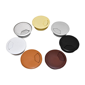 Cache-câble rond en plastique ABS 50 mm, moderne et simple, pour bureau, ordinateur, armoire, avec mécanisme à ressort - Product Image 3