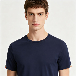 <span class=keywords><strong>T</strong></span>-<span class=keywords><strong>shirt</strong></span> classique <span class=keywords><strong>bleu</strong></span> <span class=keywords><strong>marine</strong></span> |   Style intemporel pour toutes les occasions - Product Image 3