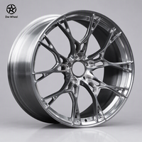 Jantes forgées DW Y Spoke 20 21 22 pouces, finition argent brossé, concave profond, compatibles BMW M3 M4, taille personnalisée, ajustement sur mesure, fabriquées sur commande