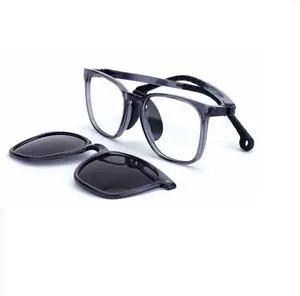 Groothandel Hot Soft Silicon Kinderen Kids Clip Op Magnetische Zonnebril Brillen Mooie Eyewear Monturen Bril Voor Kinderen