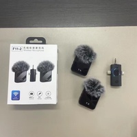Microphone sans fil F15, Microphone d'enregistrement sans fil F15, Microphone tour de cou deux-en-un et trois-en-un