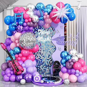 Kit <span class=keywords><strong>de</strong></span> Arco <span class=keywords><strong>de</strong></span> Globos con Temática Disco Kpop, Globos Metálicos Cromados, Látex 4D, Cadena <span class=keywords><strong>de</strong></span> Globos <span class=keywords><strong>de</strong></span> Colores, Decoración para Fiestas <span class=keywords><strong>de</strong></span> Cumpleaños, Conciertos, Estilo Años <span class=keywords><strong>80</strong></span>/<span class=keywords><strong>90</strong></span> - Product Image 1