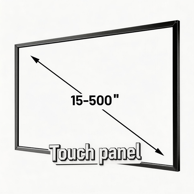 YCLTOUCH 27 Inch Interactive Infrared Touch Screen Monitor 20-Point Frame Overlay New Stock USB Interface Aluminum Material