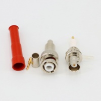 Conector Coaxial RF BNC Macho y Hembra Resistente a Alto Voltaje 3000V Conectado a Cable RG58 Conector Resistente a Alto Voltaje