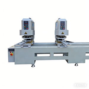 Fournisseur de machines à souder - Soudeuse <span class=keywords><strong>PVC</strong></span> sans soudure à double tête - Multi-angle 45° ° /90 °   Soudure |   Profil de cadre de fenêtre - Product Image 1