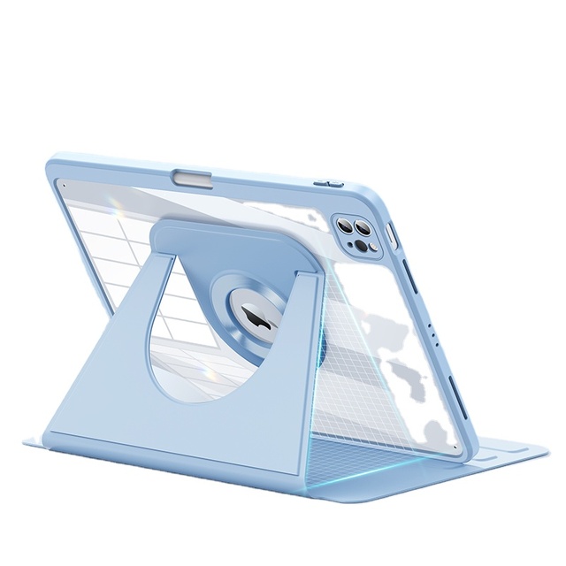 New Magnetic Rotation With Pen Slot Case for Ipad 2024 Pro 13 air 13Rotate Tablet Cover Case for Ipad  Pro 12.9