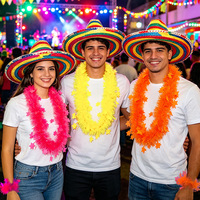 Guirlande de colliers lumineux néon en tinsel, réactifs aux UV et aux lampes noires, pour fêtes, festivals, carnavals, vente en gros et personnalisable en vrac
