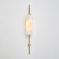 Style Vintage français Imitation marbre minimaliste Art Design fond mur couloir salon postmoderne chambre lampe de chevet