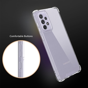 เคสใสสำหรับ Samsung Galaxy A73, เคสกันกระแทกแบบแข็ง PC ใสป้องกันรอยขีดข่วน + กรอบ TPU นิ่ม สำหรับ Samsung A73 <span class=keywords><strong>5G</strong></span> - Product Image 6