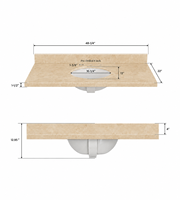 Plan de travail rectangulaire moderne en pierre pour salle de bain, hôtel, cuisine – Comptoir personnalisable en granit/marbre, découpe sur mesure, fabricant