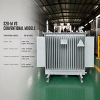 Transformateur de distribution immergé dans l'huile à noyau amorphe S20, ultra faible perte, 10-35 kV, triphasé, IEC60076, sur mesure