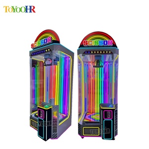 Máquina de cizalla de premios Rainbow Scissors, máquina de cizalla <span class=keywords><strong>arcade</strong></span>, máquina de cizalla de garra para cortar premios, juegos operados con monedas - Product Image 3